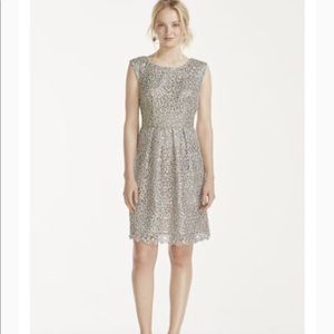 Sequined fit and flare bridesmaid /formal dress